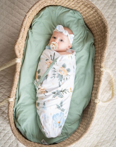 Hadley Swaddle Blanket and Hat One Size