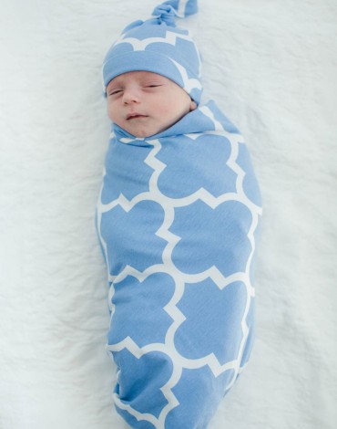 Marin Swaddle Blanket and Hat One Size