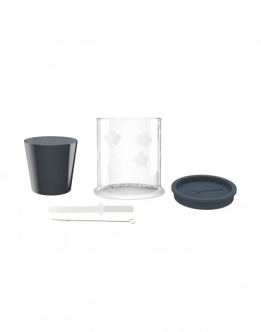 Grey Spoutless Sippy and Straw Convertible Cup Set