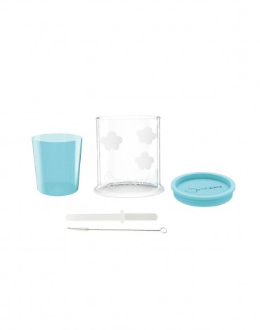 Teal Spoutless Sippy and Straw Convertible Cup Set