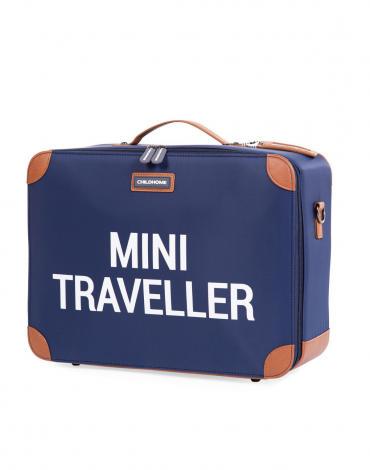 Mini Traveller Kids Suitcase Navy White