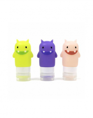 Funny Monsters Silicone Squeeze Bottles (SET OF 3)