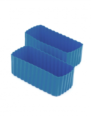 Rectangle Bento Cups - Medium Blue