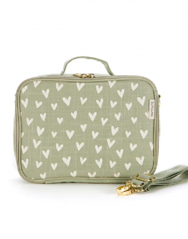 SoYoung Lunch Bag - Little Hearts Sage