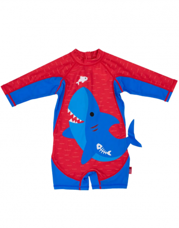 One Piece Surf Suit - Blue Shark