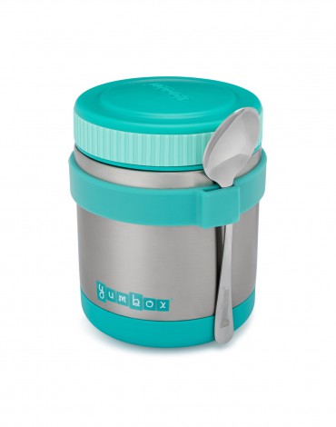 Insulated Yumbox Zuppa with Spoon - Caicos Aqua